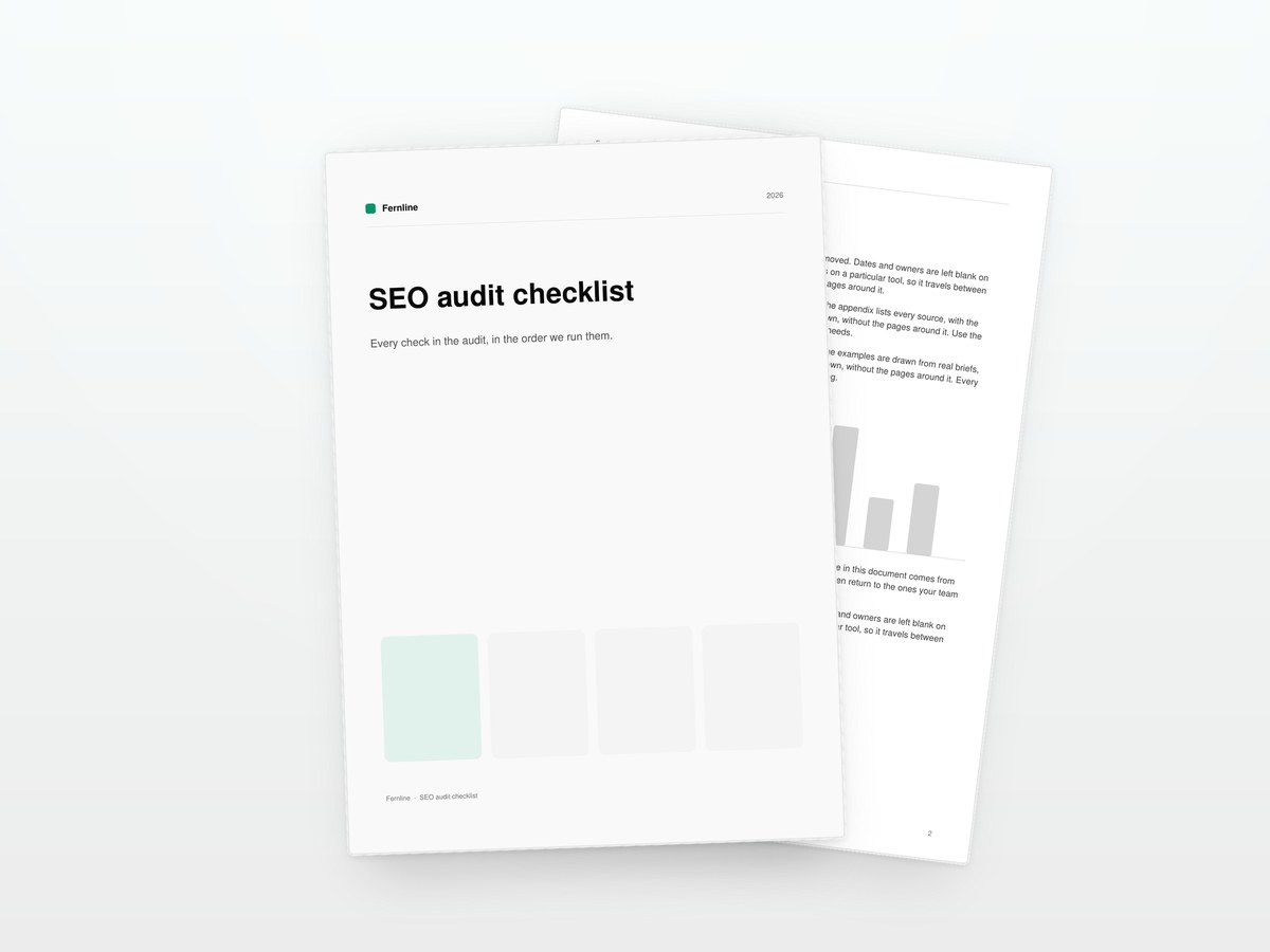The SEO audit checklist, printed