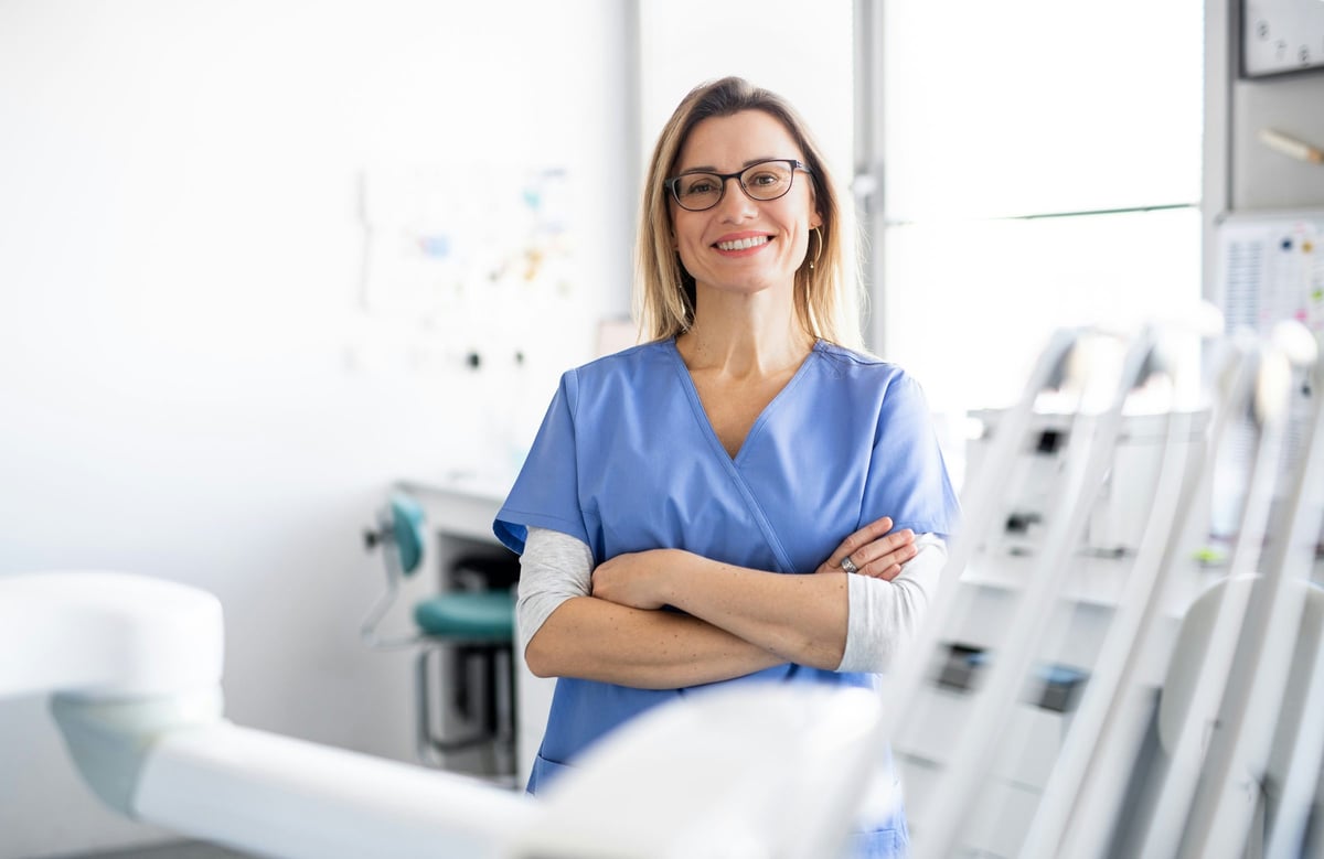 Dr. Megan Walsh in her practice
