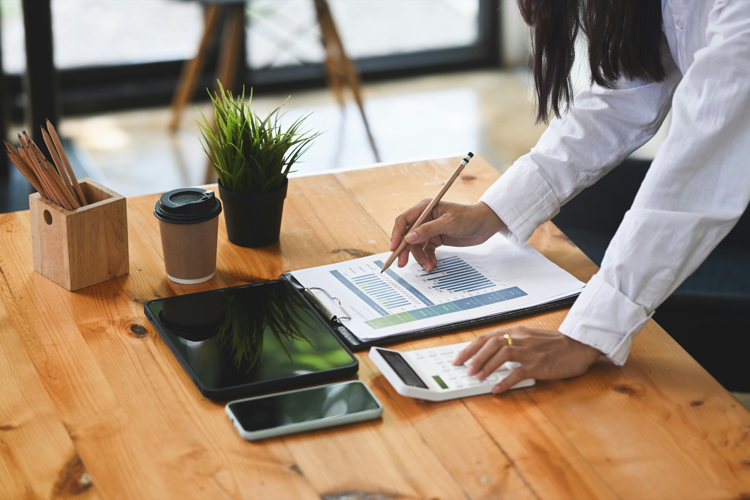 Team collaboration in financial advisory office